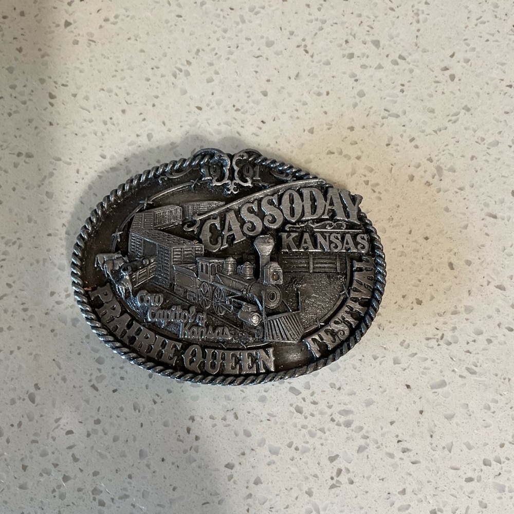 Cassoday Kansas Belt Buckle